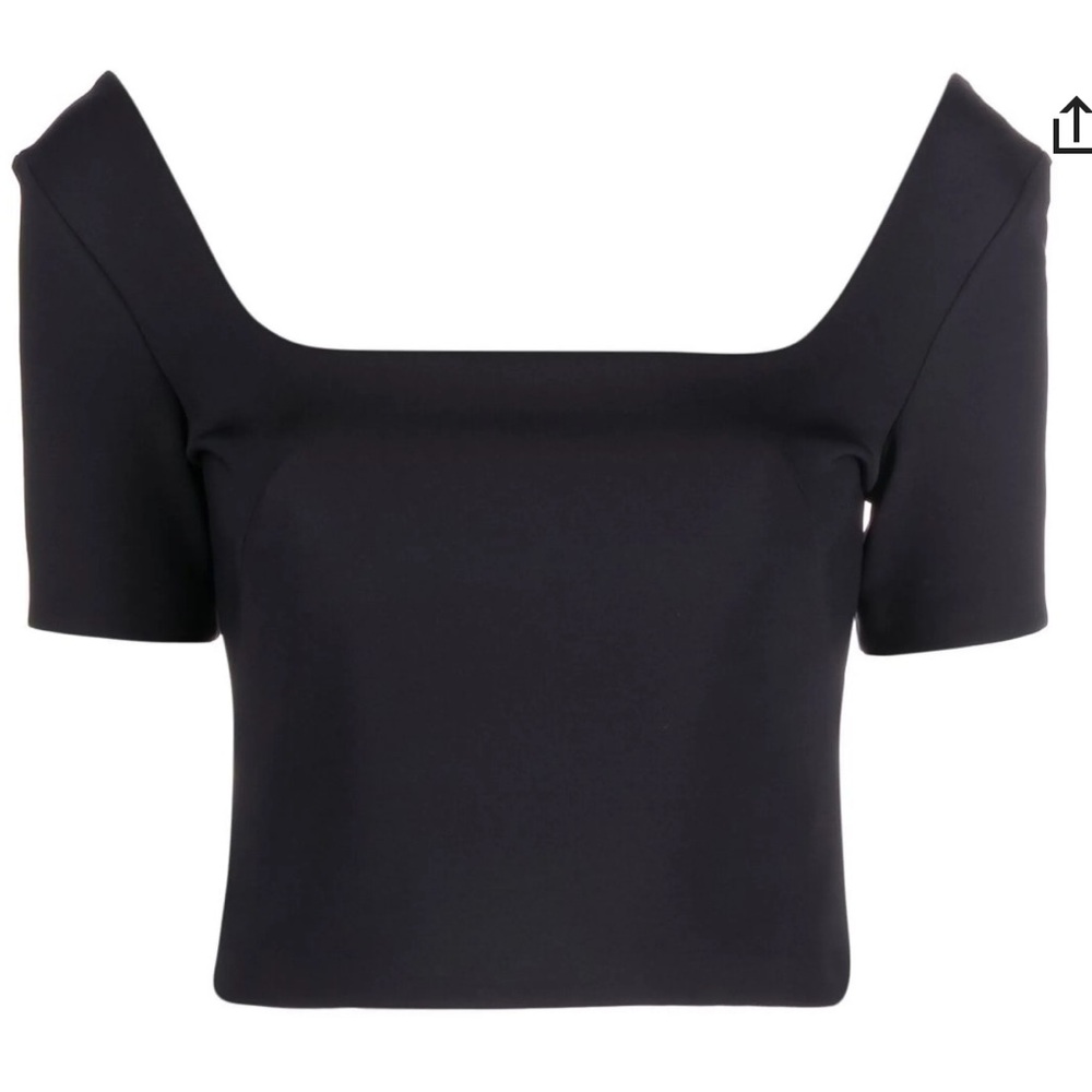 There Was One - square-neck short-sleeve top